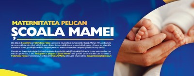 Incep cursuri noi la SCOALA MAMEI. Cursurile sunt GRATUITE pentru gravidele care nasc la MATERNITATEA PELICAN