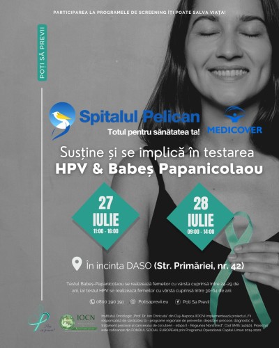 Derulam proiectul Institutului Oncologic din Cluj pentru depistarea cancerului de col uterin si la Directia de Asistenta Sociala Oradea