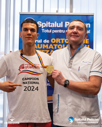 ORTOPEDIE-TRAUMATOLOGIE - campion național după operație complexă la menisc: „Dr. GABOR SORIN este un erou!”