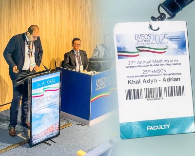 Dr. ADYB-ADRIAN KHAL a reprezentat România la Conferința anuală a Societății Europene de Oncologie Musculo-scheletală