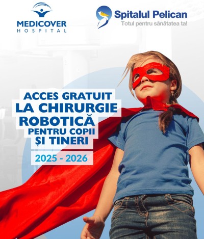 Medicover România extinde programul gratuit de chirurgie robotică pentru copii și tineri până în octombrie 2026