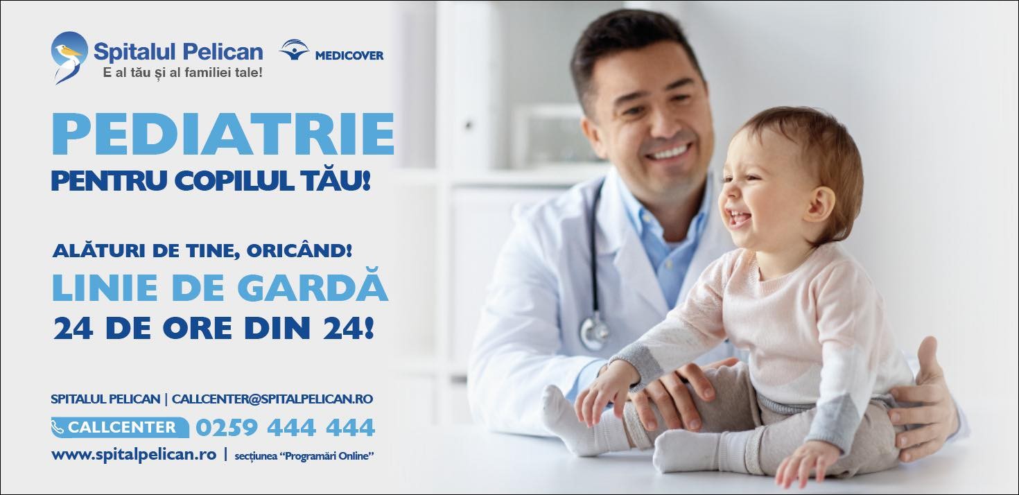Servicii medicale de PEDIATRIE, în Ambulatoriul Spitalului Pelican